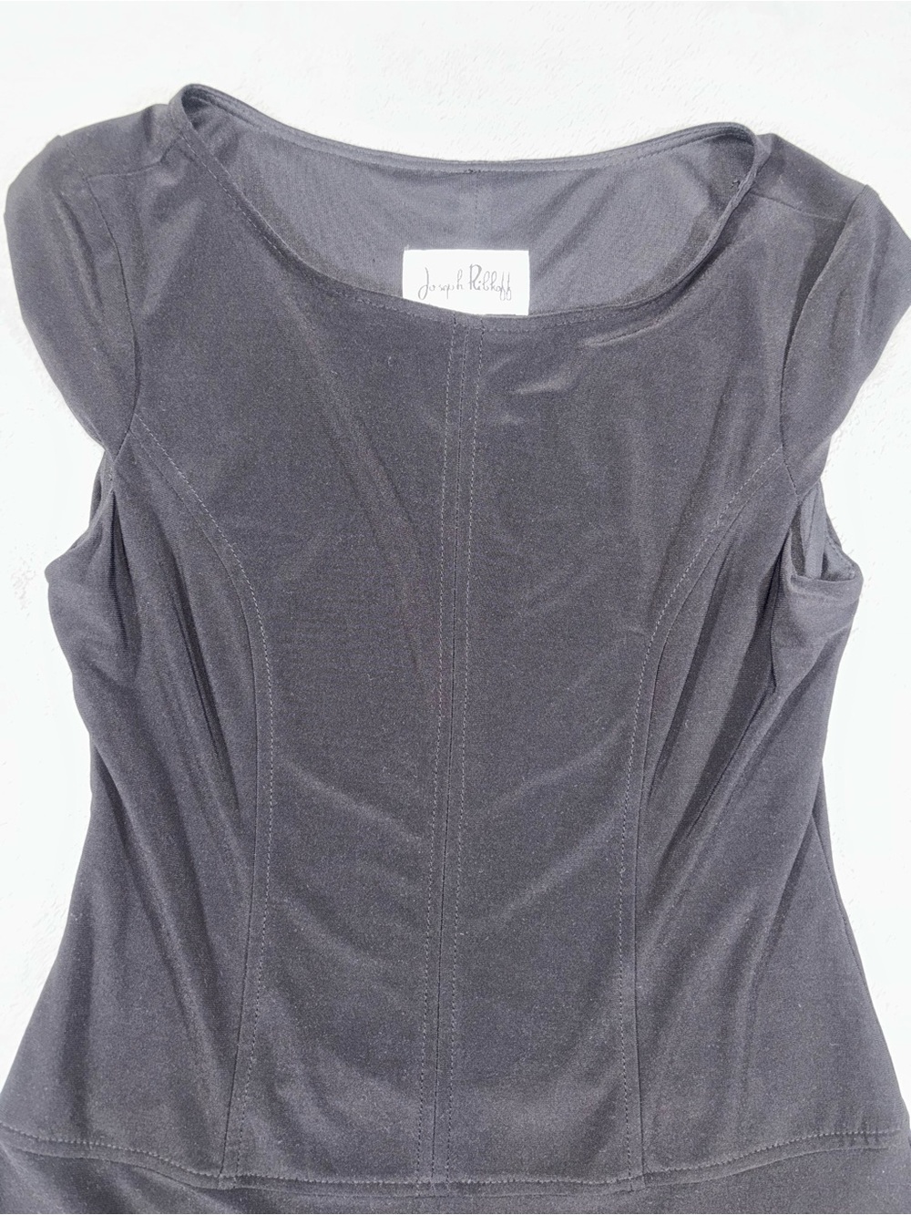 Joseph Ribkoff Asymmetrical Geometric Pattern Dress - Picture 3 of 5